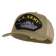 U.S. Army Tank Patched Solid Cotton Twill Mesh Prostyle Cap - Khaki OSFM