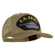 U.S. Army Tank Patched Solid Cotton Twill Mesh Prostyle Cap - Khaki OSFM