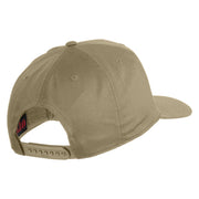 USS Enterprise CVN 65 Blue Patched Solid Cotton Twill 5 Panel Prostyle Snap Cap - Khaki OSFM