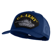 U.S. Army Tank Patched Solid Cotton Twill Mesh Prostyle Cap - Royal OSFM