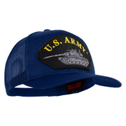 U.S. Army Tank Patched Solid Cotton Twill Mesh Prostyle Cap - Royal OSFM