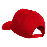Temperamental Veteran Don't Ask Patched Solid Cotton Twill 5 Panel Prostyle Snap Cap - Red OSFM