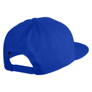 Old English Black V Patched 6 Panels Round Bill Cap - Royal OSFM