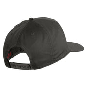 USS Enterprise CVN 65 Blue Patched Solid Cotton Twill 5 Panel Prostyle Snap Cap - Charcoal OSFM