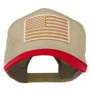 Desert American Flag Patched Two Tone High Cap