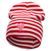 Made in USA Best Mom Ever Embroidered Trendy Striped Beanie