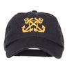 Double Anchor Embroidered Low Cap