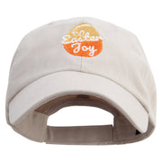 Easter Joy Egg Embroidered Low Profile Washed Cap - Stone OSFM