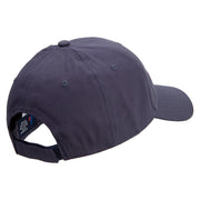 Skull Army Veteran Embroidered New Low Profile Organic Cotton Cap - Navy OSFM