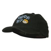 Daddy's Boy Embroidered Youth Flexfit Garment Washed Cap