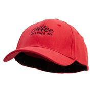 1922 Coffee Lover Embroidered Stretch Heavy Weight Brushed Cotton Fitted Cap