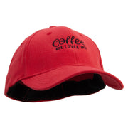 1922 Coffee Lover Embroidered Stretch Heavy Weight Brushed Cotton Fitted Cap