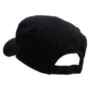 Emotion Levels On Scale Embroidered Garment Washed Adjustable Army Cap - Black OSFM