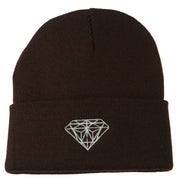 Diamond Embroidered Long Beanie