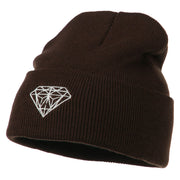 Diamond Embroidered Long Beanie