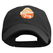 Easter Joy Egg Embroidered Low Profile Washed Cap - Black OSFM