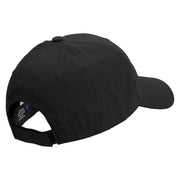 Skull Army Veteran Embroidered New Low Profile Organic Cotton Cap - Black OSFM