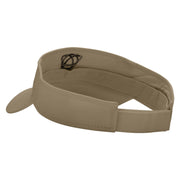 Celtic Shape Knot Embroidered Cotton Twill Sun Visor - Khaki OSFM