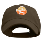 Easter Joy Egg Embroidered Low Profile Washed Cap - Brown OSFM