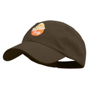 Easter Joy Egg Embroidered Low Profile Washed Cap - Brown OSFM