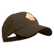 Easter Joy Egg Embroidered Low Profile Washed Cap - Brown OSFM