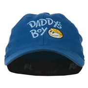 Daddy's Boy Embroidered Youth Flexfit Garment Washed Cap