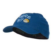 Daddy's Boy Embroidered Youth Flexfit Garment Washed Cap