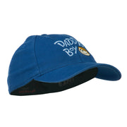 Daddy's Boy Embroidered Youth Flexfit Garment Washed Cap