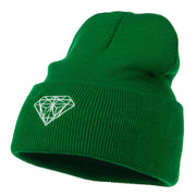 Diamond Embroidered Long Beanie