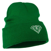 Diamond Embroidered Long Beanie