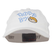 Daddy's Boy Embroidered Youth Flexfit Garment Washed Cap