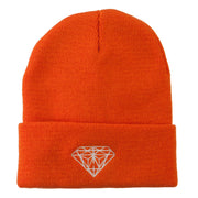 Diamond Embroidered Long Beanie