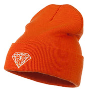 Diamond Embroidered Long Beanie