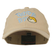 Daddy's Boy Embroidered Youth Flexfit Garment Washed Cap