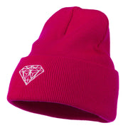 Diamond Embroidered Long Beanie