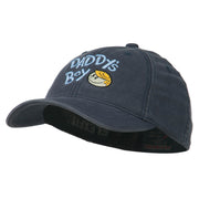 Daddy's Boy Embroidered Youth Flexfit Garment Washed Cap