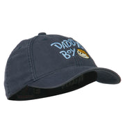 Daddy's Boy Embroidered Youth Flexfit Garment Washed Cap