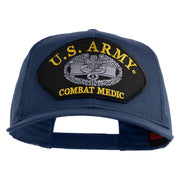 U.S. Army Combat Medic Patched Solid Cotton Twill Mesh Prostyle Cap - Navy OSFM