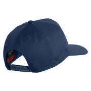 USS Pennsylvania BB 38 Blue Patched Solid Cotton Twill 5 Panel Prostyle Snap Cap - Navy OSFM