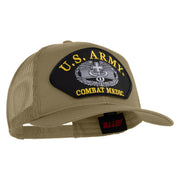 U.S. Army Combat Medic Patched Solid Cotton Twill Mesh Prostyle Cap - Khaki OSFM