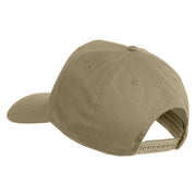 USS Pennsylvania BB 38 Blue Patched Solid Cotton Twill 5 Panel Prostyle Snap Cap - Khaki OSFM