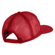 U.S. Army Combat Medic Patched Solid Cotton Twill Mesh Prostyle Cap - Red OSFM