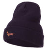 Dachshund Embroidered Long Beanie