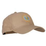 US Air Force Retired Circle Symbol Embroidered Solid Cotton Pro Style Cap