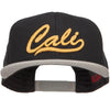 3D Cali Embroidered Two Tone Snapback Cap