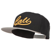 3D Cali Embroidered Two Tone Snapback Cap