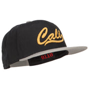 3D Cali Embroidered Two Tone Snapback Cap