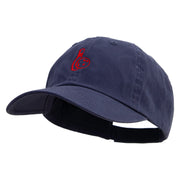 Relaxing Bowling Icon Embroidered Low Profile Dyed Cotton Twill Cap - Navy OSFM