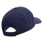 Relaxing Bowling Icon Embroidered Low Profile Dyed Cotton Twill Cap - Navy OSFM