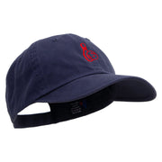 Relaxing Bowling Icon Embroidered Low Profile Dyed Cotton Twill Cap - Navy OSFM